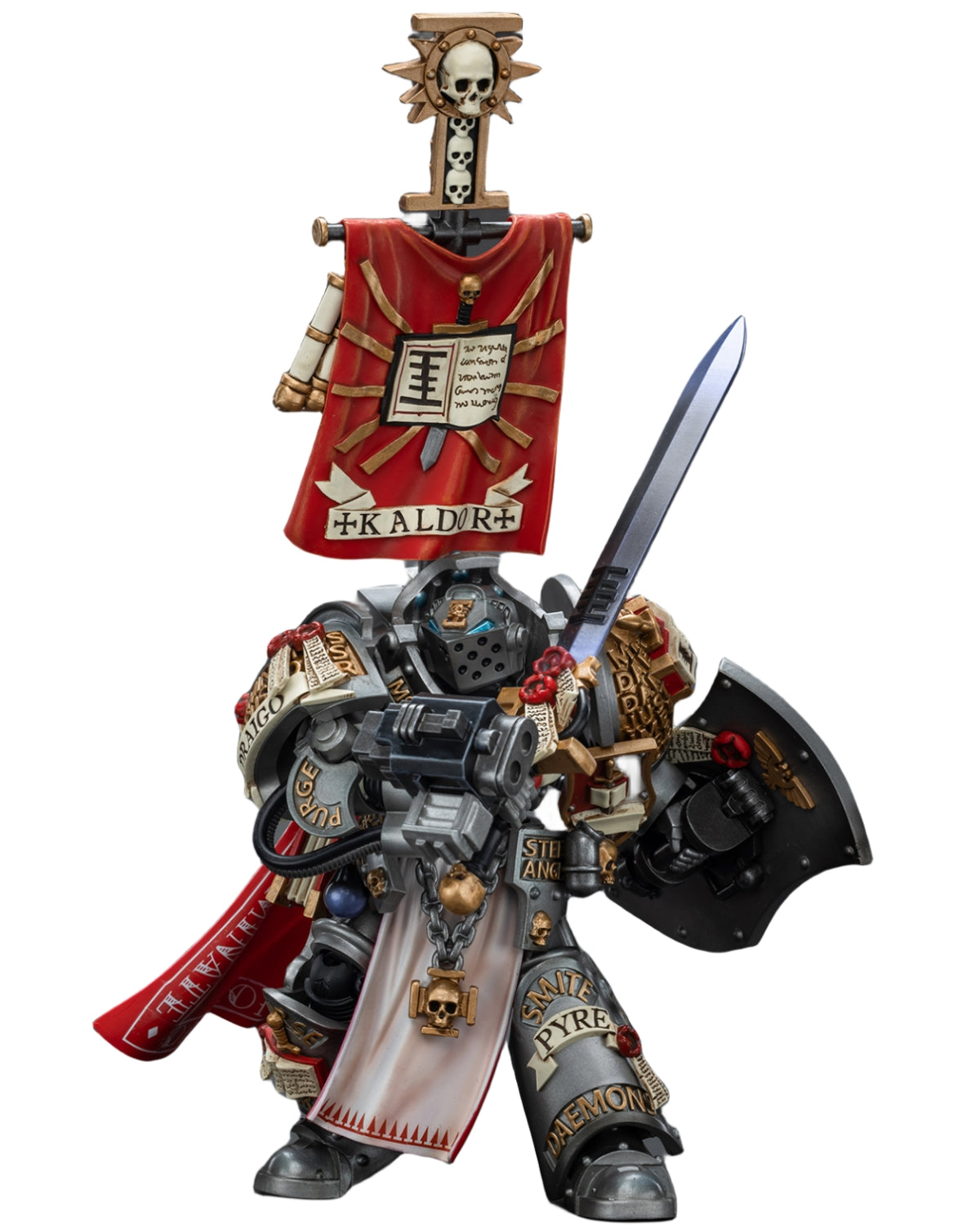 HiPlay JoyToy JT9220 40K Collectible Figure: Grey Knights Kaldor Draigo 1:18 Scale Action Figures