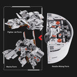 Loong Spirit Hidden Beast Face Zodiac Mecha Rat Instant Noodle Assembly Model Kits