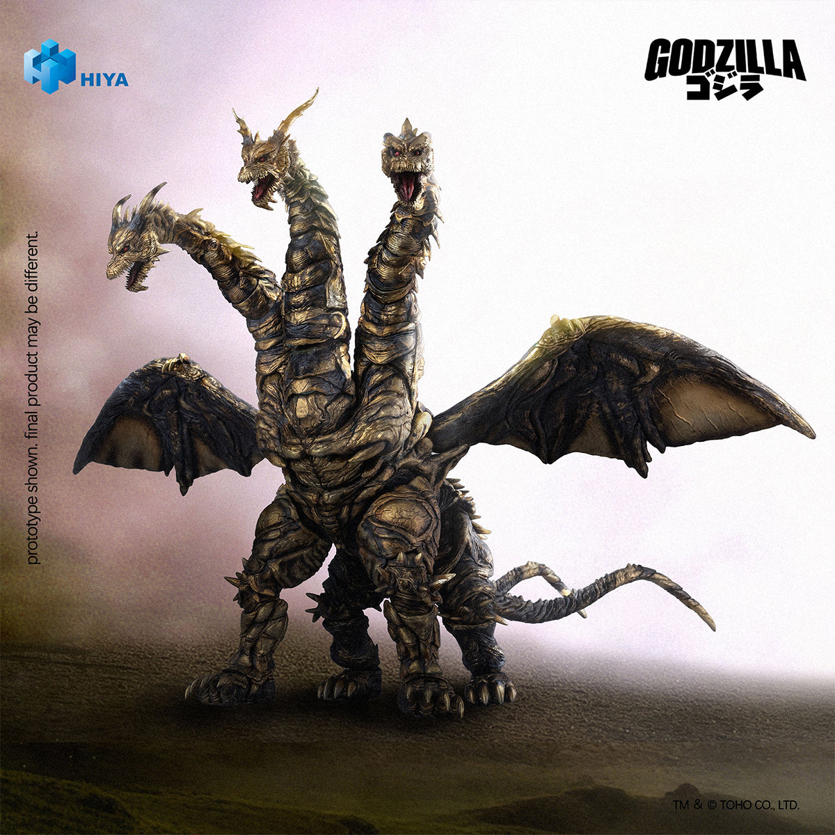 HIYA Exquisite Basic Series Keizer Ghidorah from Godzilla: Final Wars (2004) EBG0290 Action Figure