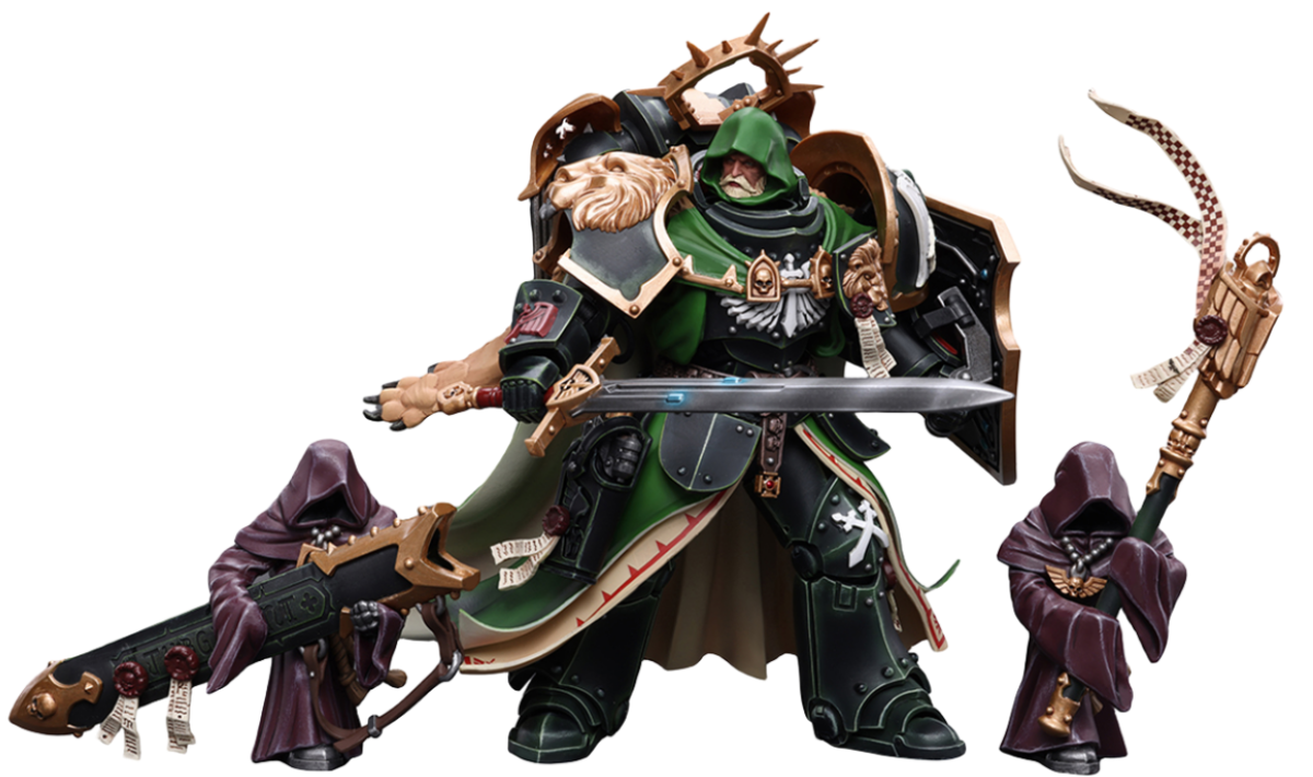 Figura de acción JoyToy Warhammer 40K Dark Angels Primark Lion El'Jonson a escala 1:18 JT7882 (JT7882 El'Jonson) 