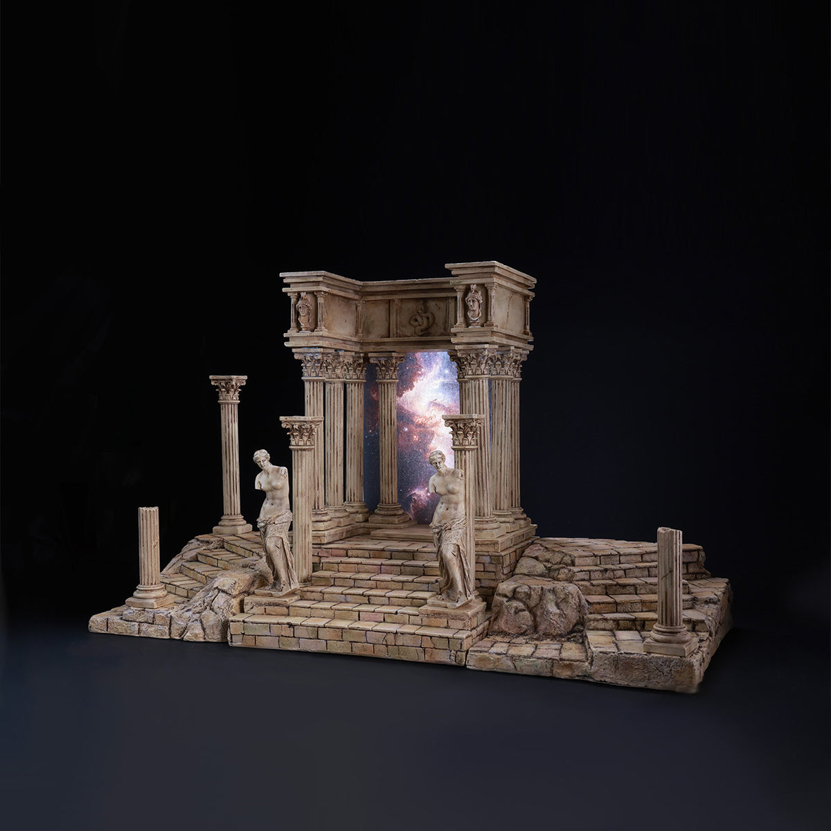 MMMTOYS Ancient Ruins Diorama Scene Base Fit 1/12 Scale 6-inches Action Figure