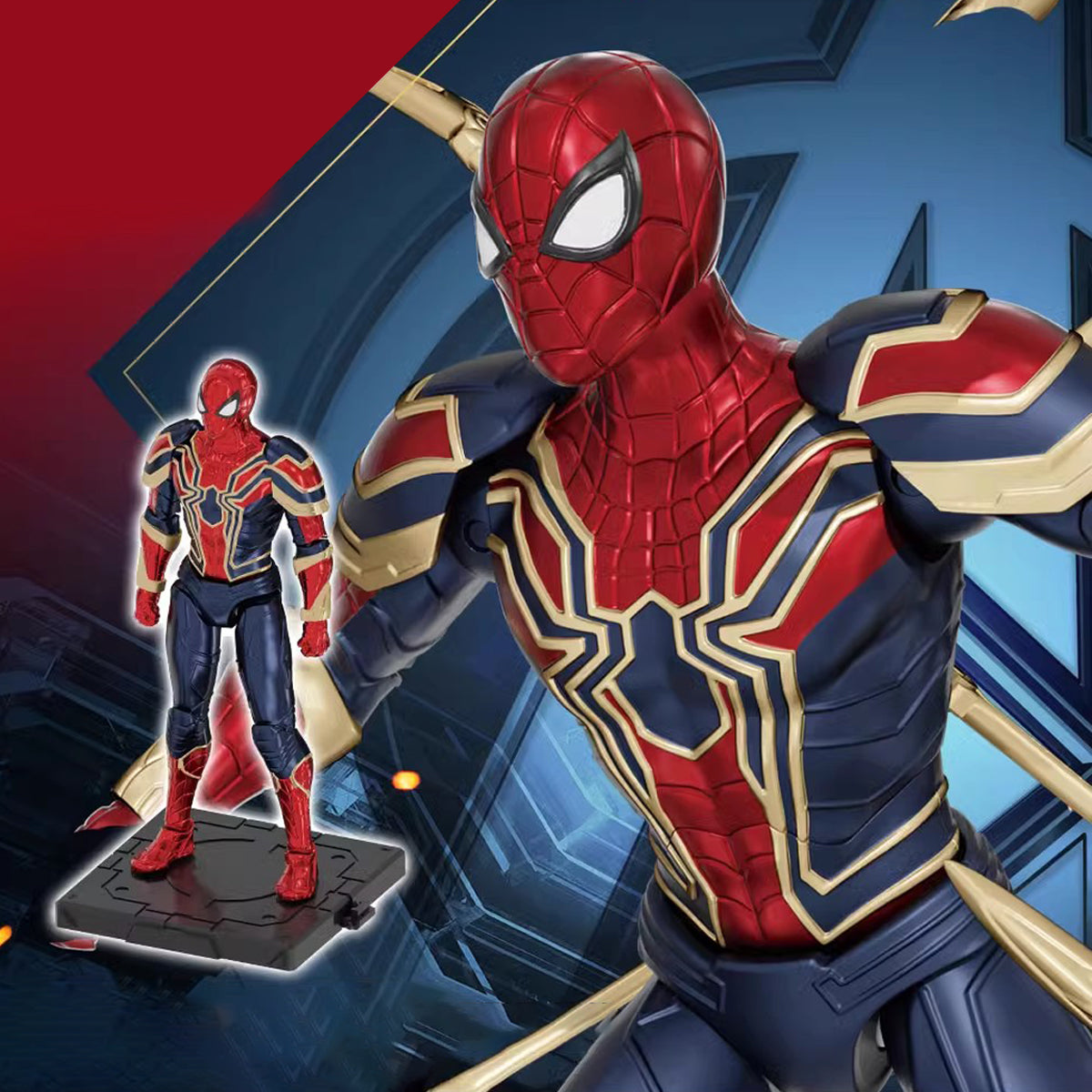 Fondjoy 1/12 Scale Infinity Saga Iron Spider MV24103 Assembly Model Kits Comic Series Age 15+