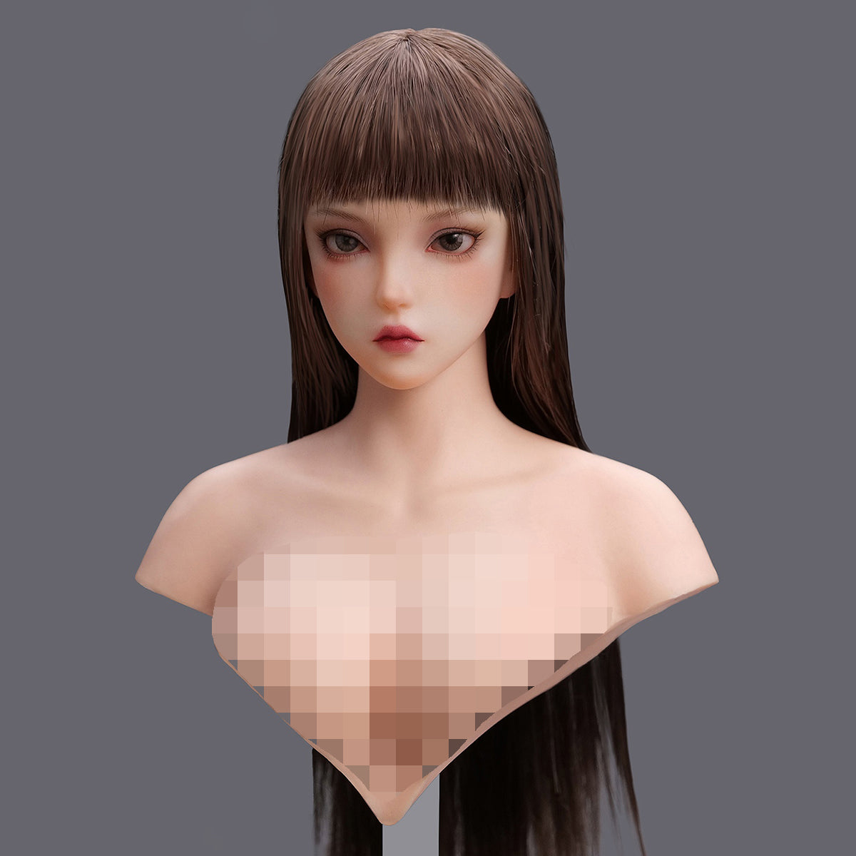 Escultura de cabeza femenina asiática con ojos móviles de YMTOYS - Xiaonan (Versión D) para figuras
