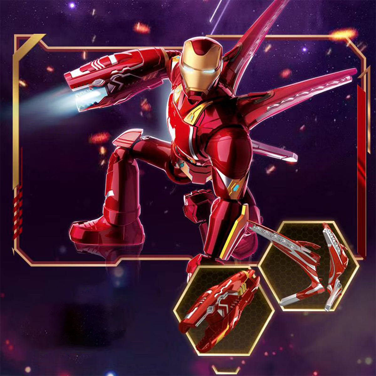 Figurines Blokees Marvel Heroes All-Star Edition Série 3 The Infinity Saga Blind Box Coffret complet