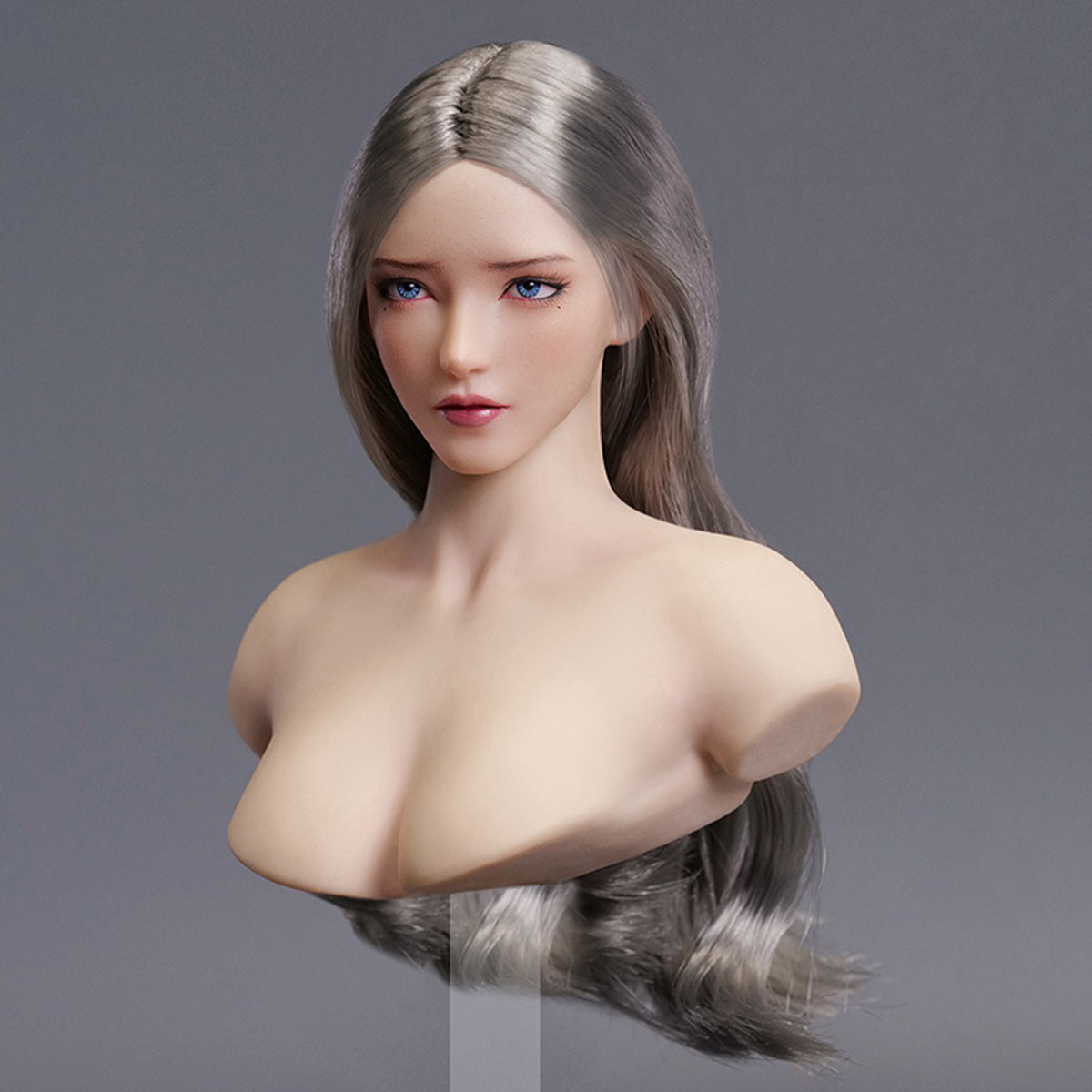 Escultura de cabeza femenina asiática con ojos móviles de YMTOYS - Lianxiang para figuras de acción