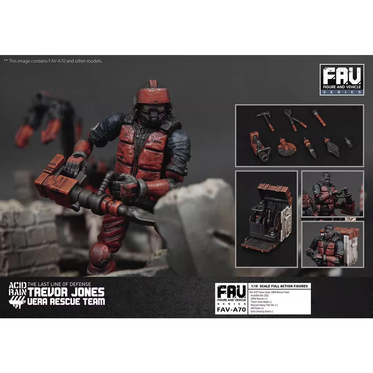 TOY ALLIANCE Acid Rain World Trevor Jones UERA Rescue Team Action Figure