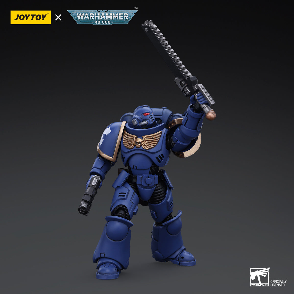 (Only Shipped to the US) JOYTOY Warhammer 40,000 1/18 Space Marines Ultramarines Outriders Brother Catonus JT2825 Action Figure Collection Model Gift