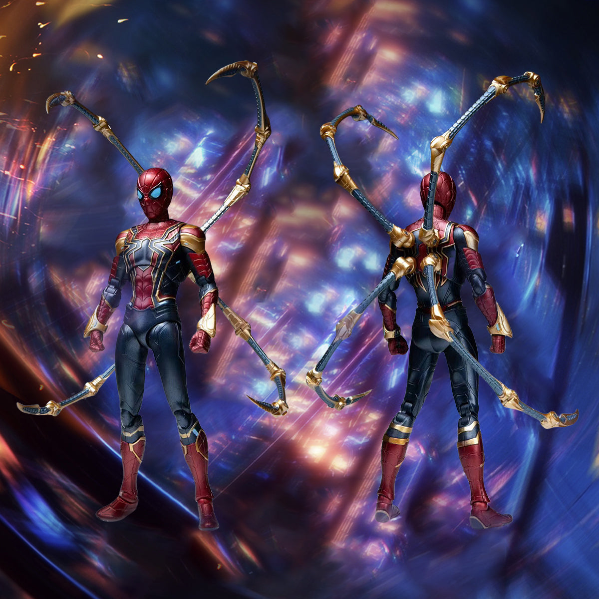 Kits de modèles d'assemblage pré-peints articulés Iron Spider MODOKING
