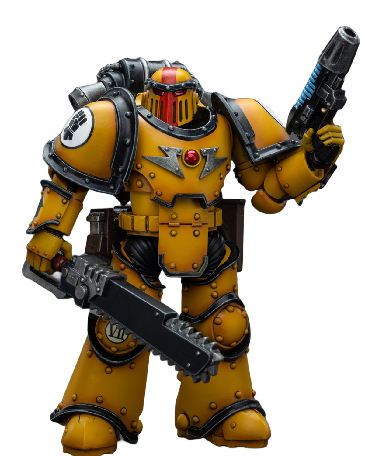 HiPlay JoyToy 40K Collectible Figure: Imperial Fists Legion MkIII Despoiler Squad Sergeant with Plasma Pistol 1:18 Scale Action Figures JT9084