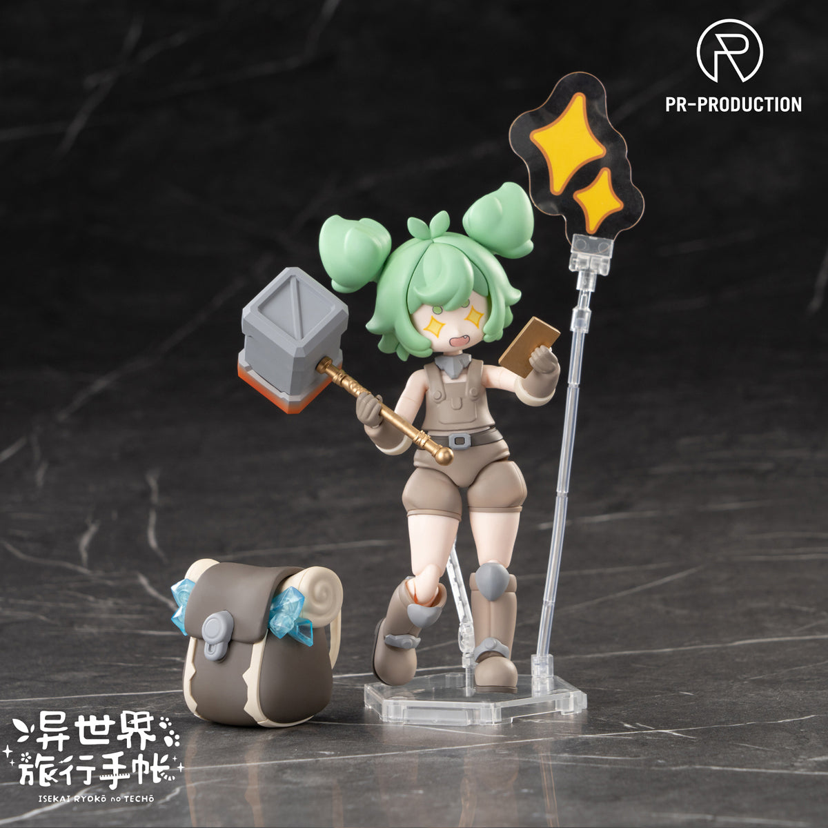PR Production Novice Blacksmith Haley Smith & Slime Block Weapon Set Assembly Model Kits