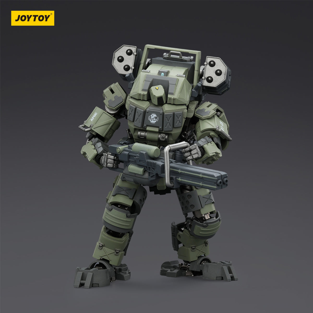 JOYTOY Warhammer 40,000 APOC Series Iron Assault Fire Support Mech + Steel Ride Corps Assaulter Marco JT03059 +JT01987 Action Figure