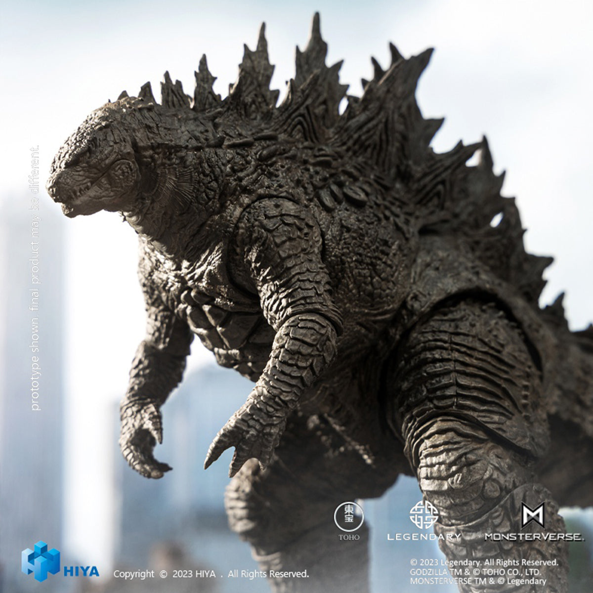 HIYA Godzilla vs. Kong: Figura de acción de monstruo Godzilla Exquisite Basic Series altamente articulada
