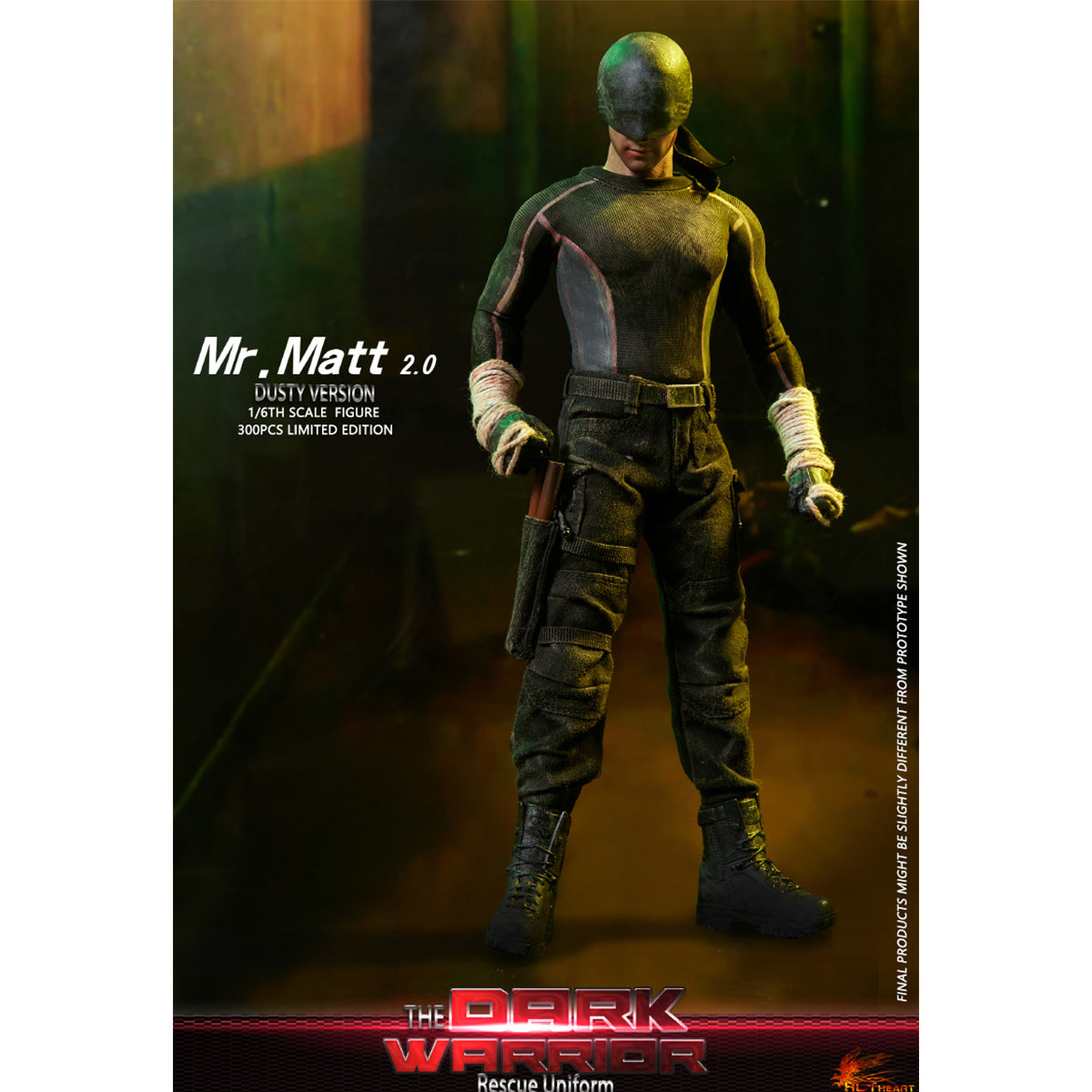 Hot Heart The Dark Warrior Rescue Uniform New Revision Dusty Edition Action Figures