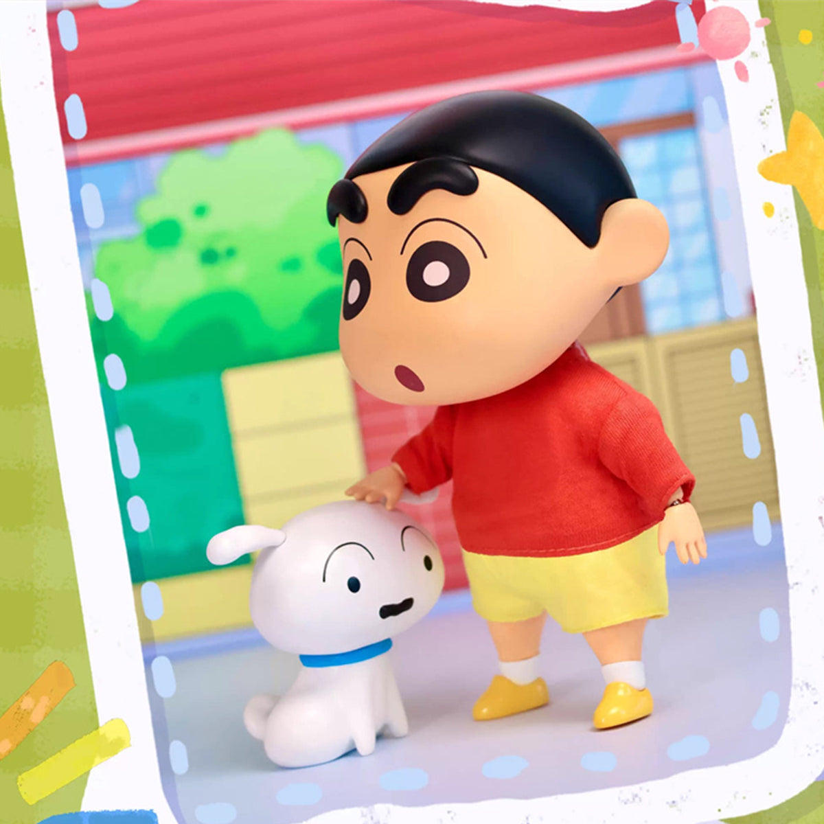 IO CREATIONS Crayon Shin-chan QQ Bouncy Series, Touru Kazama & Nohara Shinnosuke, Movable Soft Vinyl Dress-Up Action Figures