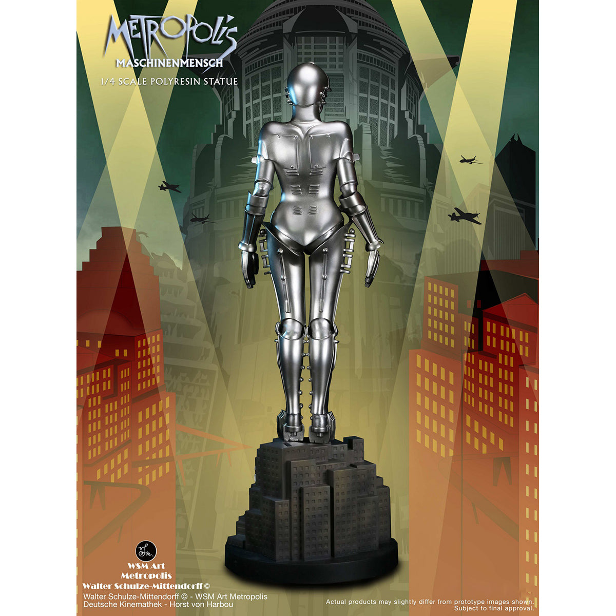 STAR ACE Toys Art Gallery Series Maschinenmensch Silver Color Statue