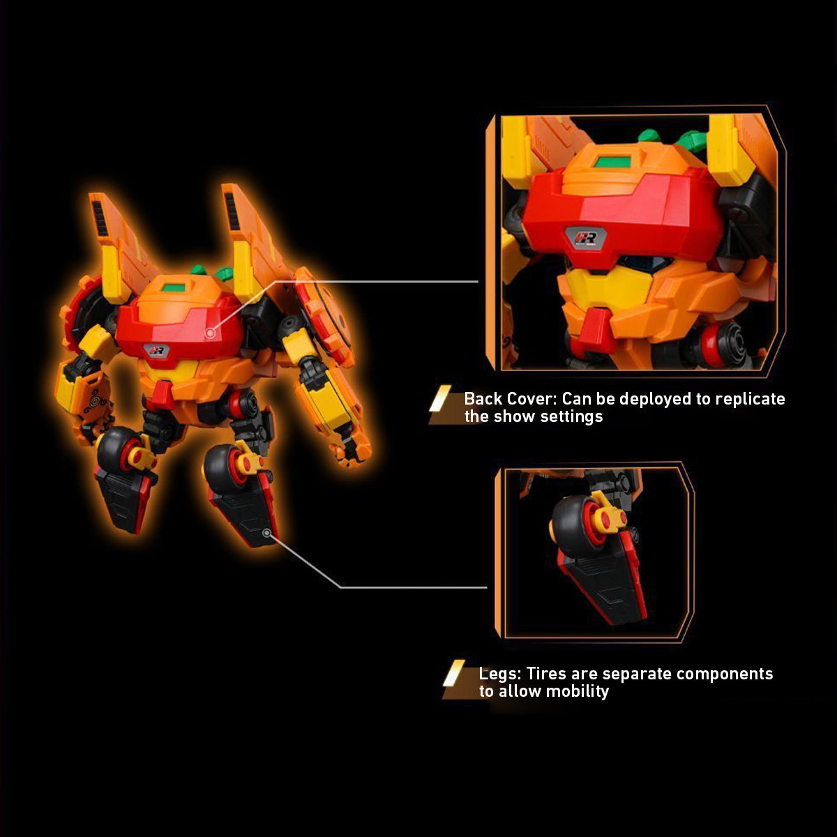 YI LI CHUANG WAN: FRUITY ROBO: Mandarine Berserker - Cheng Liuxiang Assembly Action Model Kits