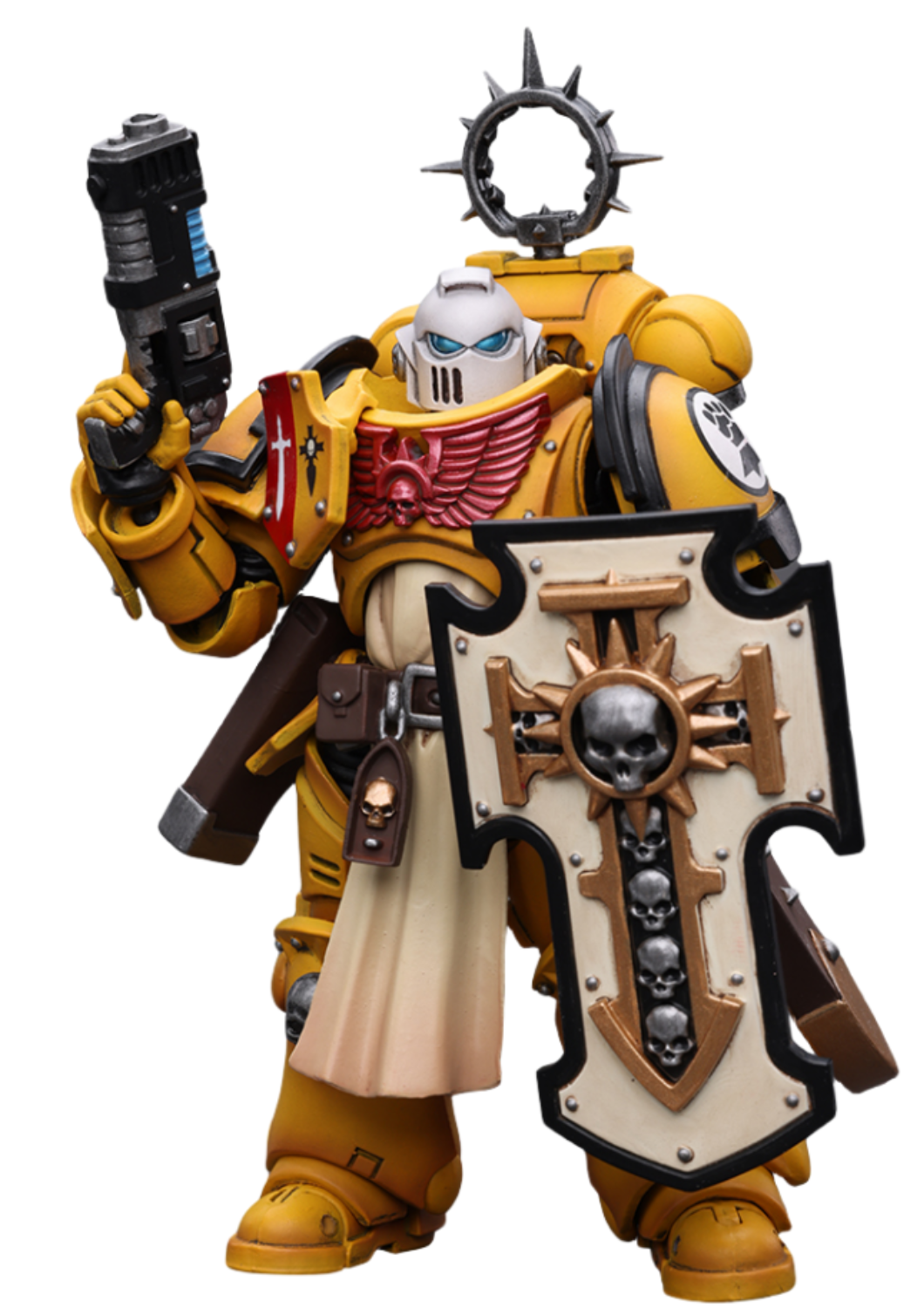 HiPlay JoyToy Warhammer 40K Collectible Figure: Primaris Space Marines Imperial Fists Bladeguard Veteran 1:18 Scale Action Figures JT2771 (Imperial Fists JT2771)