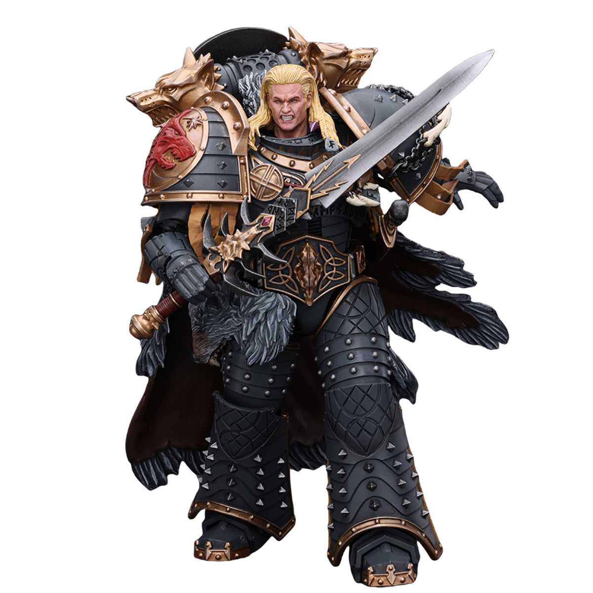 JoyToy Warhammer "The Horus Heresy": Space Wolves Leman Russ Primarch of the VIth Legion,  Action Figures
