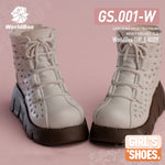 Worldbox Female White Martin Boots Shoes (GS001) 1/6 Scale Doll Accessory Fit Action Figure