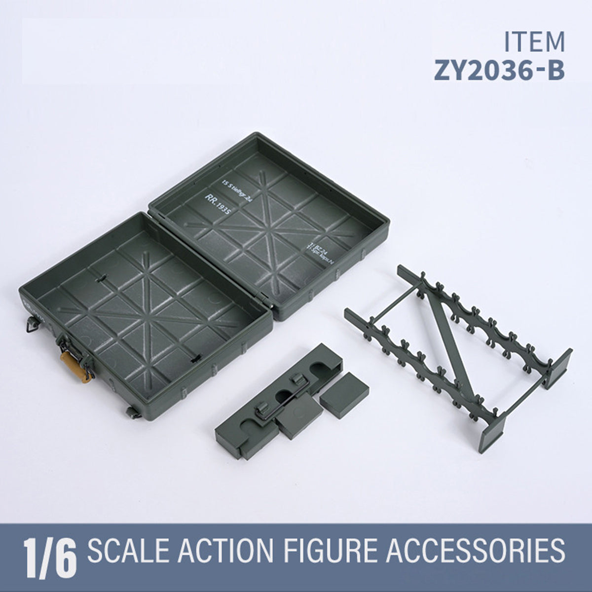 ZYTOYS, WWII Grenade Weapon Model, Doll Accessory for 12-inches Figure