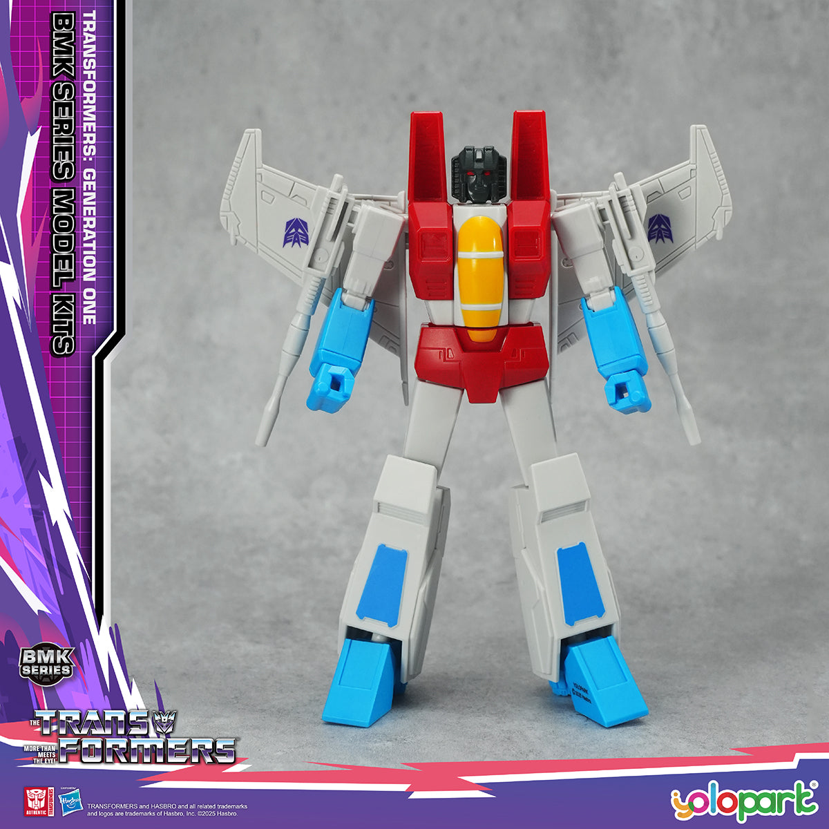 Yolopark Transformers G1 Animation BMK Optimus Prime Megatron Bumblebee Starscream Set Model Kit