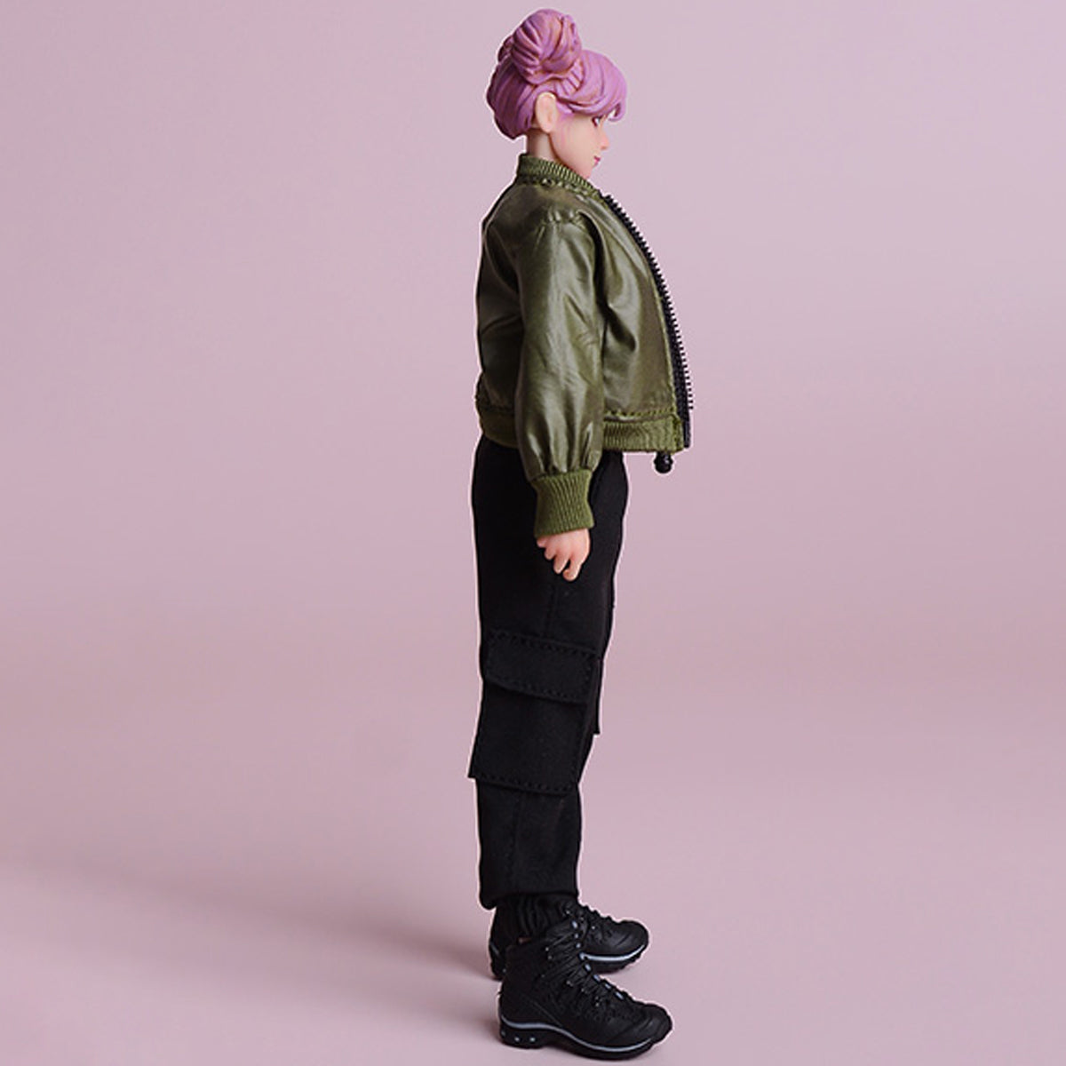 ATStory, veste de pilote verte, vêtements de poupée pour figurine de 15 cm
