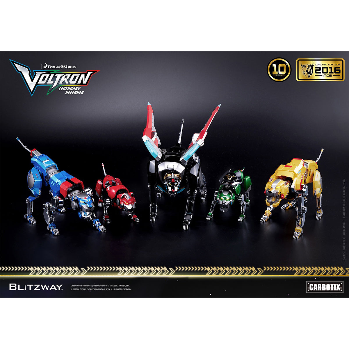 Blitzway CARBOTIX Series Voltron: Legendary Defender Special Limited Edition Action Figure