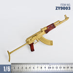 ZYTOYS, AK47 Assault Rifle/P90 WWII Gun Rifle Weapon Gun Model Doll Accessory for 12-inches Action Figurine