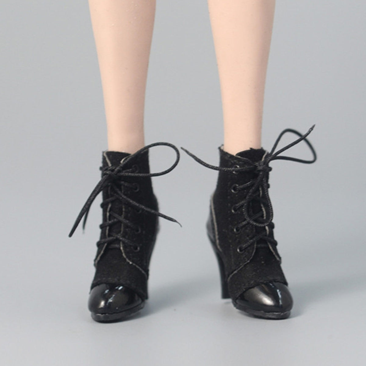 ZYTOYS, Female Doll Mid-tube Lace-up High Heel Shoes, Doll Accessory for 12-inches Action Figurine