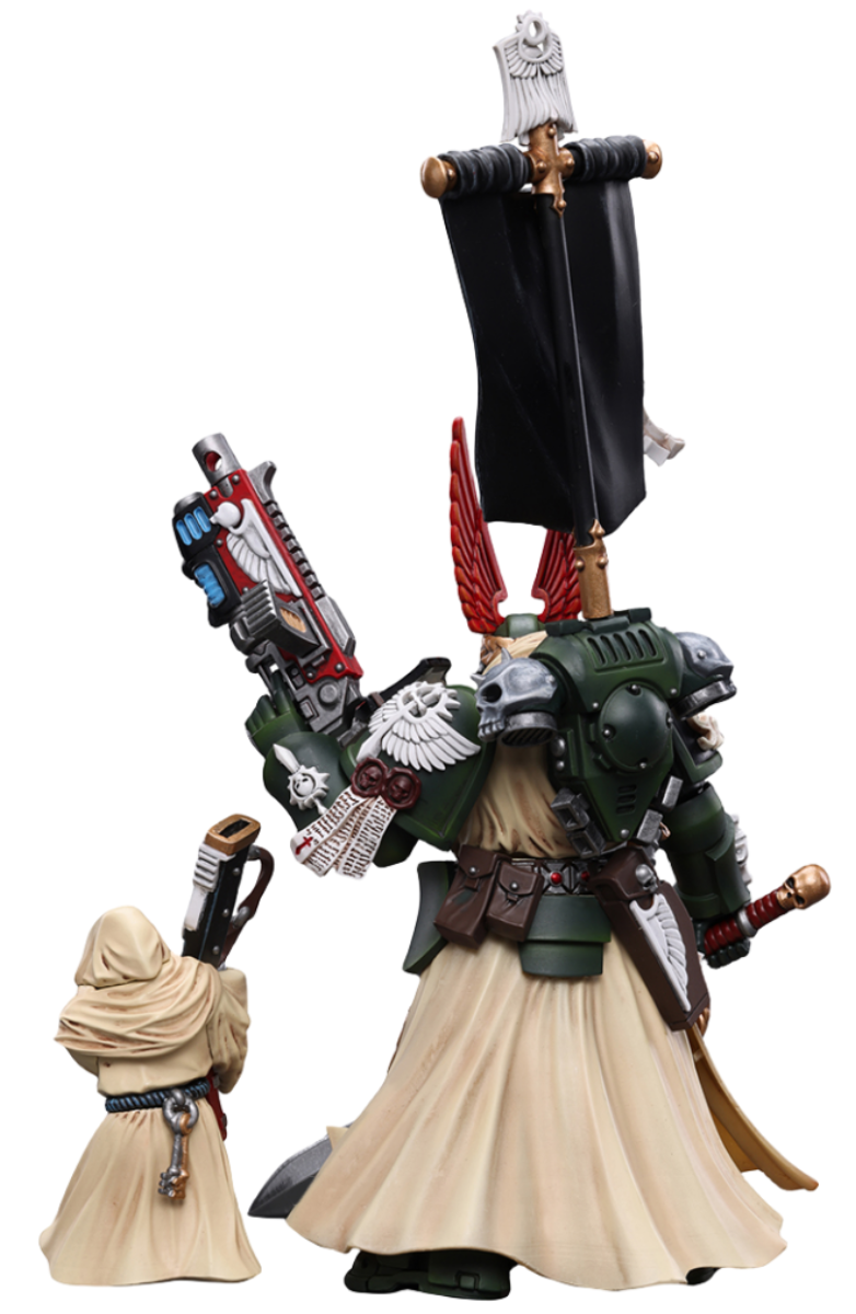 HiPlay JoyToy 40K Collectible Figure: Dark Angels Supreme Grand Master Azrael 1:18 Scale Action Figures JT7899 (Azrael)