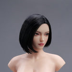 YMTOYS Action Figure Head Sculpt Accessory: Asian Female Head Sculpture - Xiao Zhao, Movable Eye, For 12-inch Miniature Figure
