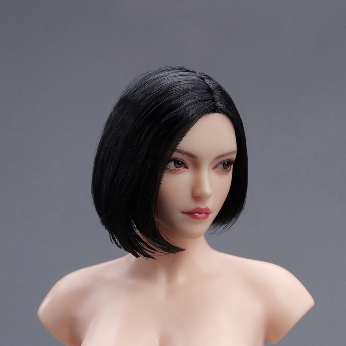 YMTOYS Action Figure Head Sculpt Accessory: Asian Female Head Sculpture - Xiao Zhao, Movable Eye, For 12-inch Miniature Figure