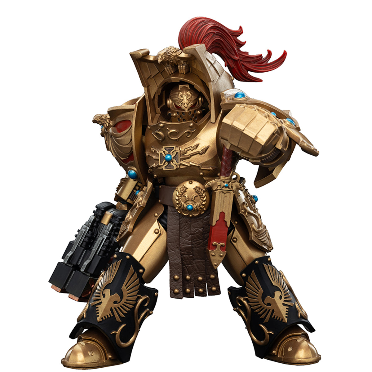 JOYTOY Legio Custodes Aquilon Terminator Squad Aquilon with twin-linked Adrathic Destructor JT00751 Warhammer 1/18 Scale Action Figures