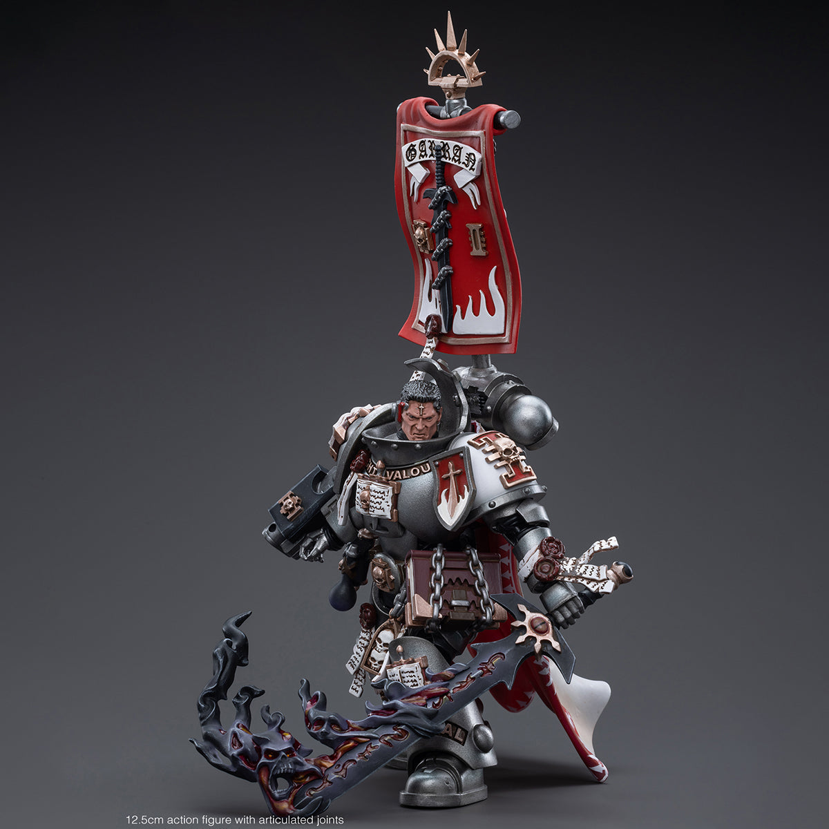 Figuras de acción de Castellan Crowe de los Caballeros Grises de Warhammer 40,000 de JOYTOY
