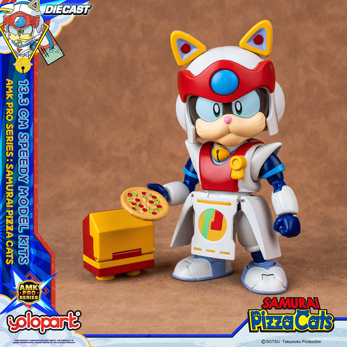 Yolopark Samurai Pizza Cats AMK PRO Series Speedy Model Kit