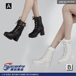 Toyscentre, Female Black High Heels Boots Shoes, Doll Accessory for 12-inches Action Figurine