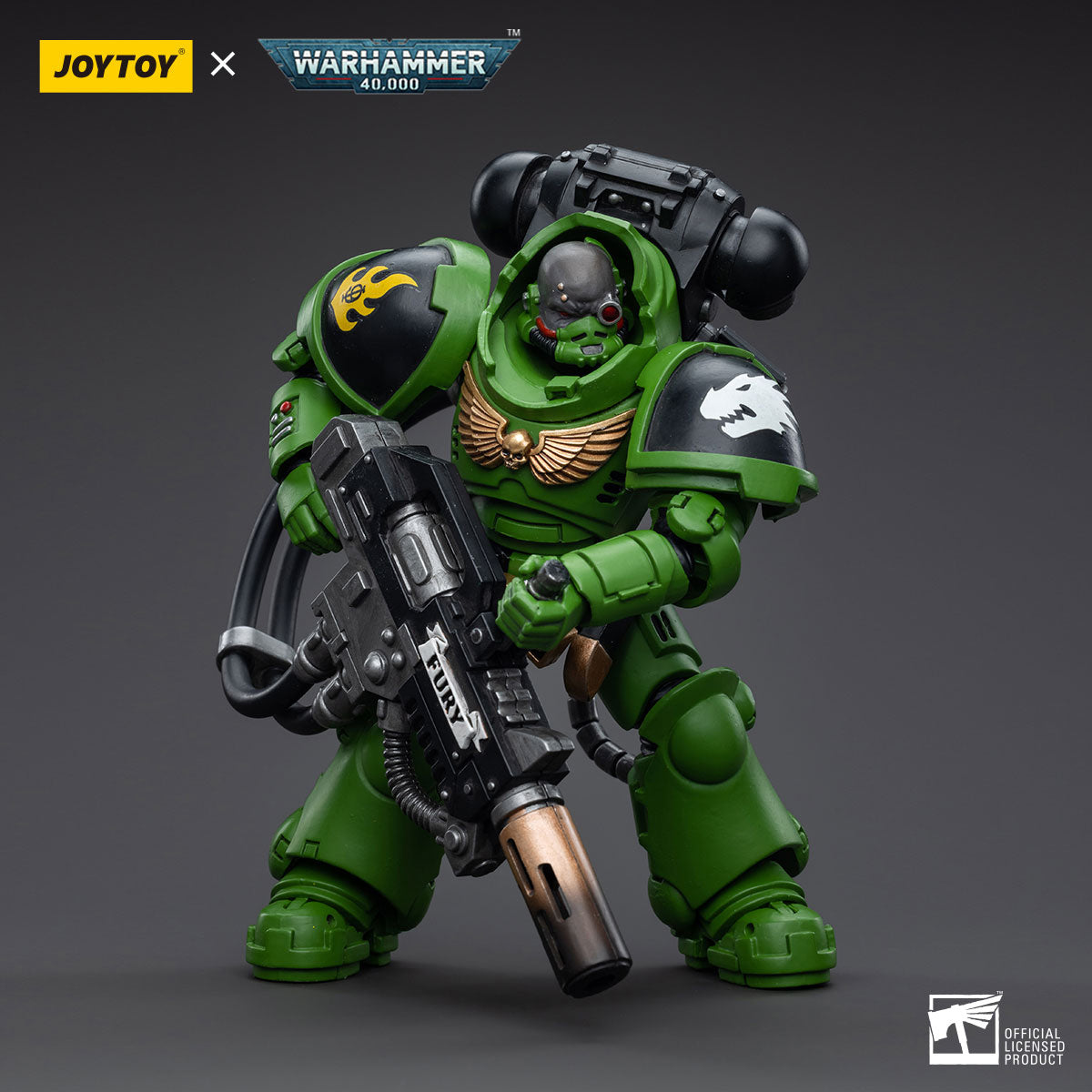 JOYTOY Salamanders Eradicators Sergeant Bragar/Brother T'Kren/Captain Adrax Agatone 1/18 Scale Action Figure