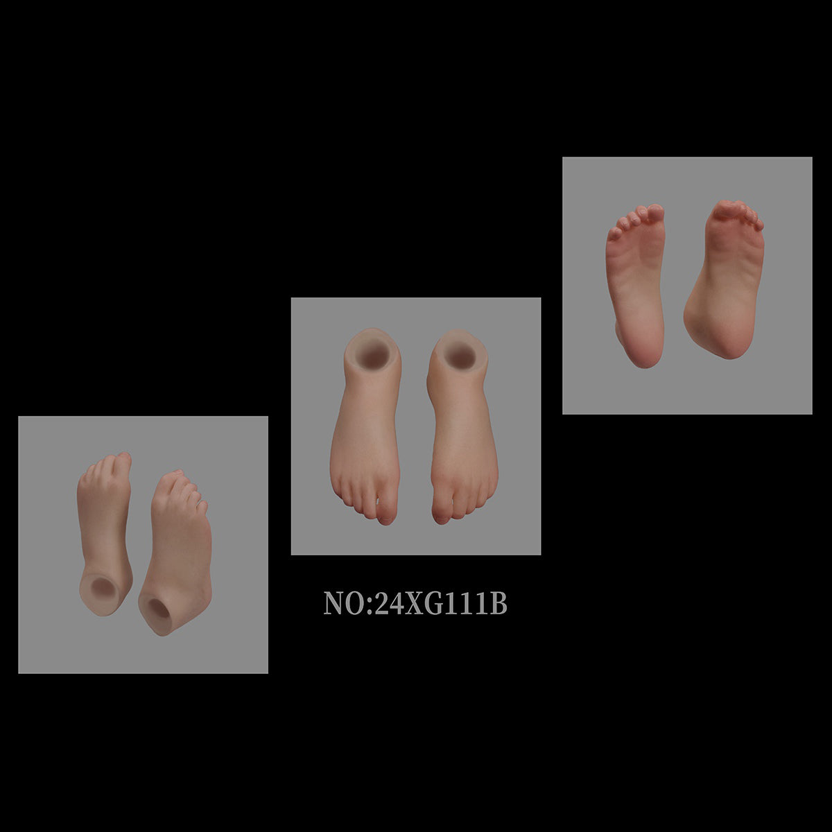 VSTOYS Female Foot Model Wheat Color for Action Figures