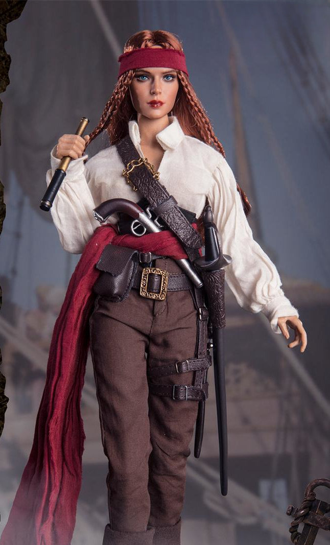 HiPlay BBK Collectible Figure: Pirate Female Captain, Sophia, Anime Style, 1:6 Scale Miniature Figure