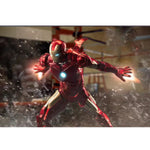 Figura de acción coleccionable de la serie aniversario de ZD Toys: Iron Man MK4, edición iluminada, altura 18 cm (miniatura)