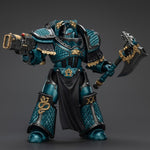 Figuras de acción JOYTOY Warhammer La Herejía de Horus: Legión Alfa, Terminator Lernaean con Cargador Volkite