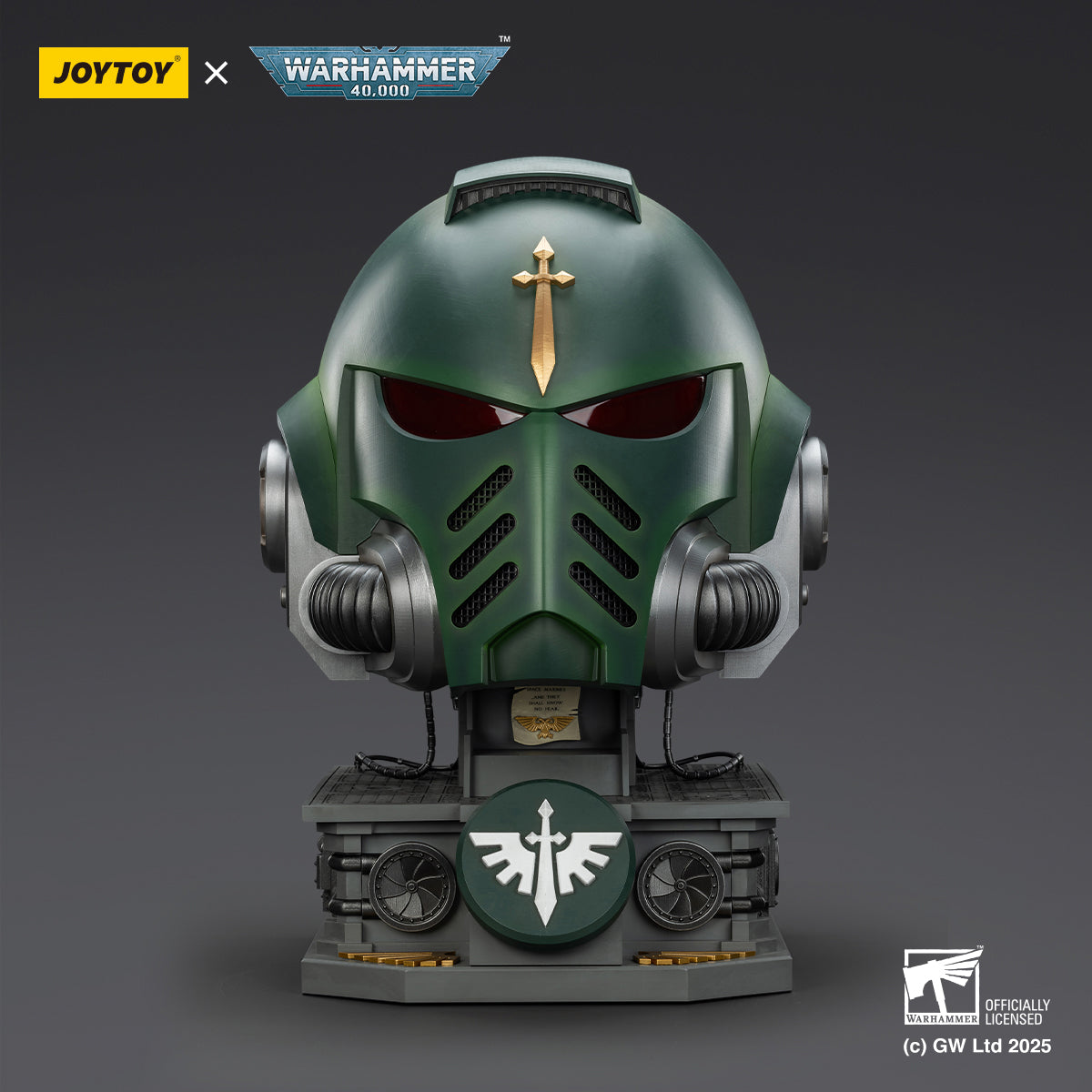 JOYTOY Dark Angels MkX Helmet & Display Stand JT02762 1/1 Scale WARHAMMER 40,000