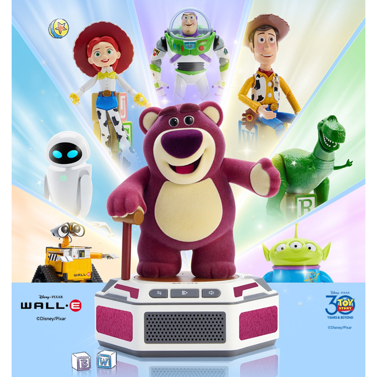 Robosen Mini Robot Toy Story Lots-o'-Huggin' Bear/REX/Buzz Lightyear/WALL·E/EVE/Alien/Woody/Jessie/Mini Base Action Figure Set