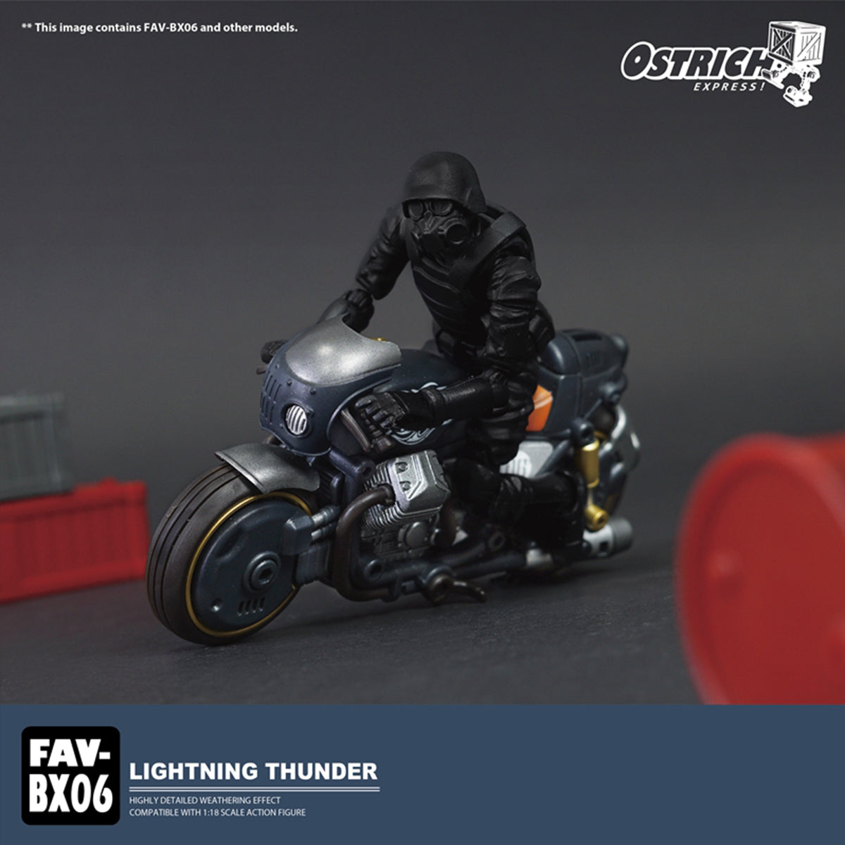 Figurine TOY ALLIANCE Acid Rain World Lightning Thunder, boîte de présentation au sol