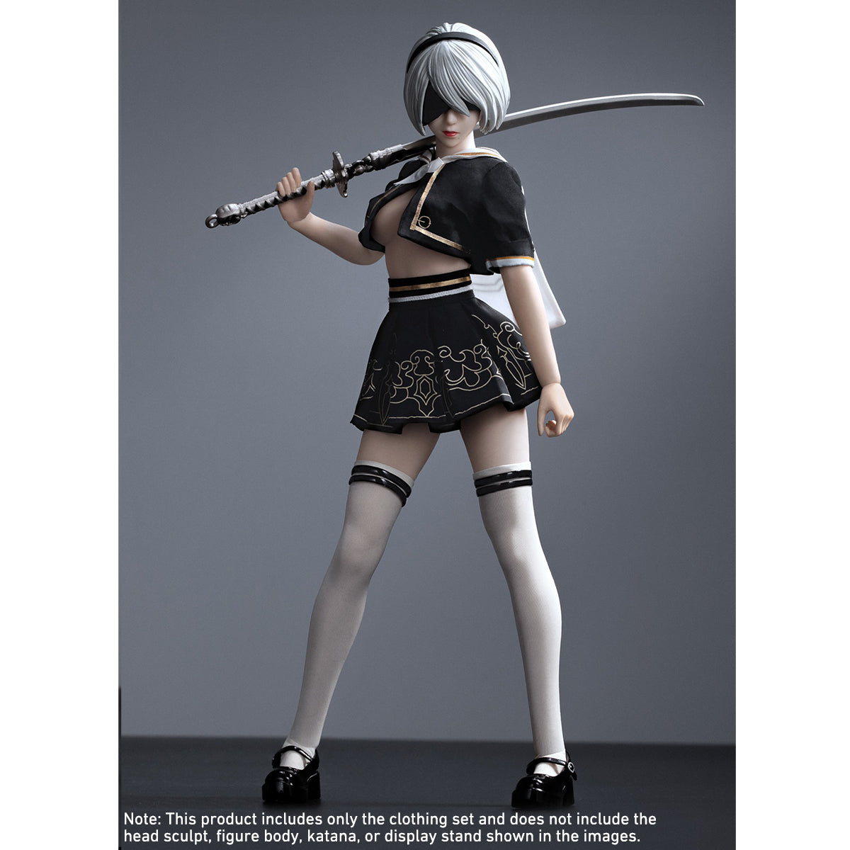 ACPLAY 1/6 Android Seductive JK Costume Set Doll Clothes Accessory for 12-inches Figure