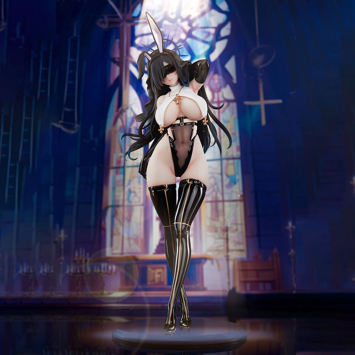 Figura de anime de la Monja Negra de BearPanda (Cuarta Edición)