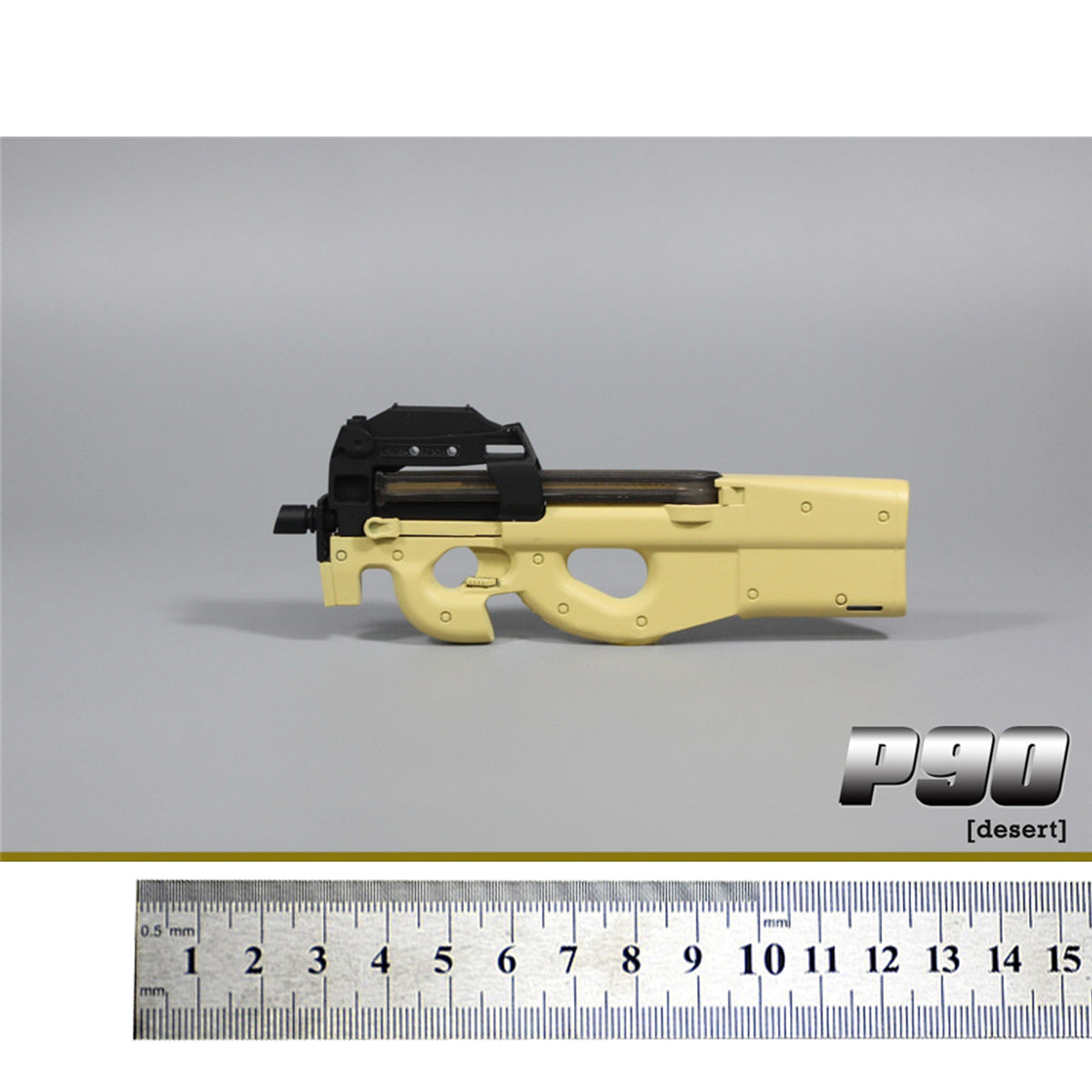 ZYTOYS, P90 Submachine Weapon Gun Model, Doll Accessory for 12-inches