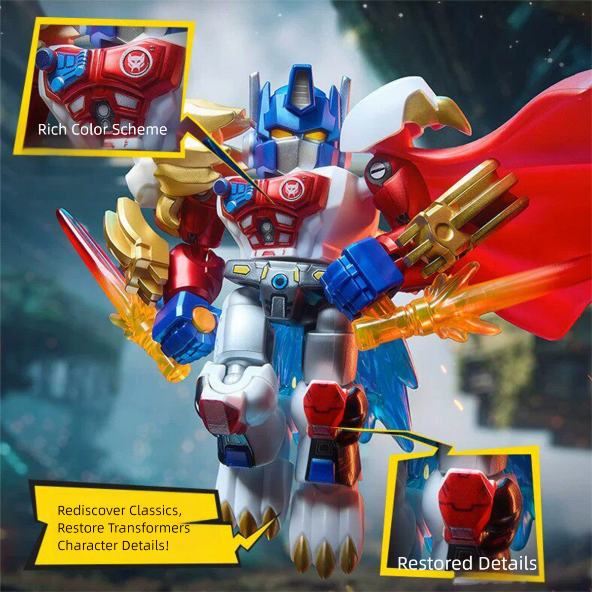 BLOKEES Transformers Defender Version Vol. 7 Power of the Beast 71407 Model Kits Blind Box