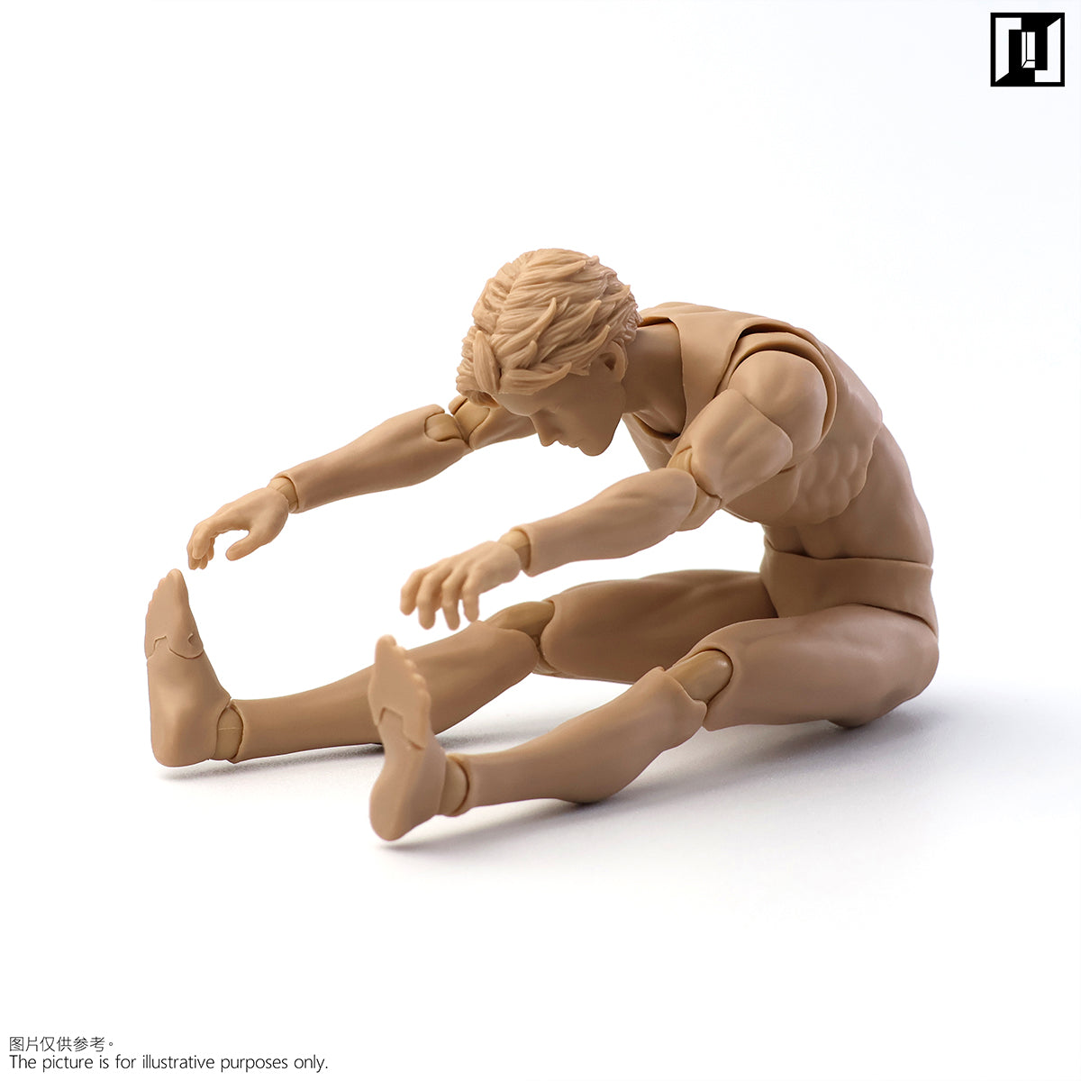 Mirrfig Articulated Joints MF001 Lean Male Pale-skined Body 1/12 Scale Action Figure Body