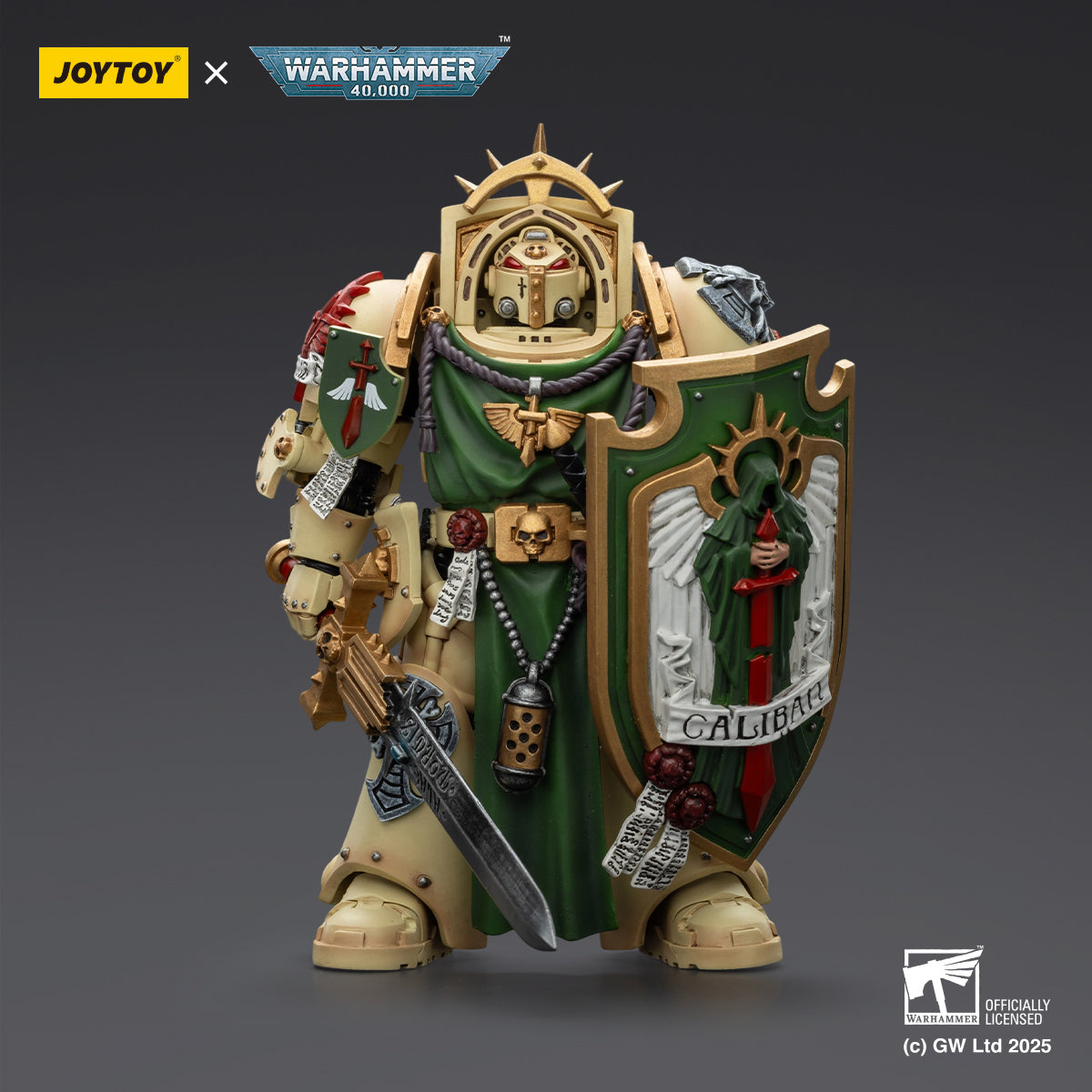 (Only Shipped to the US) JOYTOY Dark Angels Deathwing Knight 1 With Power Sword Storm Shield and teleport homer JT02489 1/18 Scale Action Figure